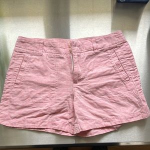 Tommy Hilfiger Women’s Shorts • size 0 • Pink/White • Cotton/Linen